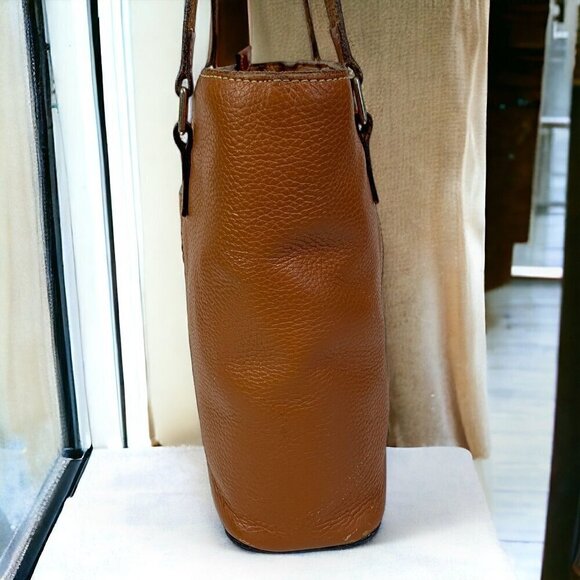 Dooney & Bourke Small Lexington Leather Tote In Caramel Pebble Leather M0386547 - Picture 13 of 13